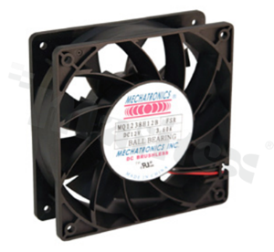 Wentylator; DC; 12VDC; 120x120x38mm; 6.33m3/min; 65.00dB; 2 przewody