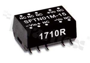 Converter DC/DC; 1W; 15V; 4.5-5.5V; 67mA