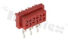Low profile PCB connector; pitch 1.27mm; 6-contacts; THT; female; side entry