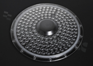 Soczewka do diod LED mid power; kąt rozsyłu: 44 do 69 stopni FWHM; ilość diod: 80; rozmiar: okrąg 300mm; wysokość: 18.1mm; rodzaj materiału: PC; silikon; sposób mocowania: śruby