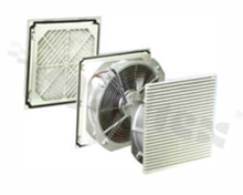 Fan guard; snap-on/louvered; 225mm.