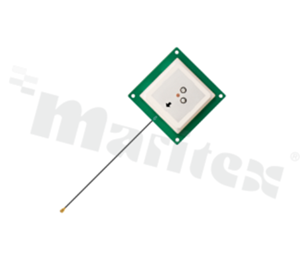 Antena; aktywna; patch; GNSS; 1217-1606MHz; 17dB; VSWR<1.75; RHCP; kierunkowa; RF1.13; 0.1m; IPEX; przykręcana; 50x50x14.2mm