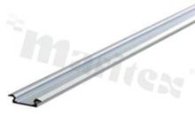 Profil aluminowy wpuszczany, wersja anodowana piaskowana,  model: ALU3, długość <b>1mb</b>, głęb.x szer.: 5,5mm x 24mm, RoHS