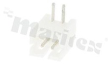 Header for PCB; pitch 2.00mm; 2-contacts; THT; male; side entry; 100V/2A