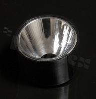 Reflector for LED high power; angle: 12 to 22 degrees FWHM; Number of LEDs: 1; Dimensions: round 32mm; Height: 20mm; meterial: PC; Fastening: tape
