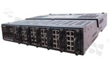 Switch przemysłowy modułowy Gigabit; zarządzalny - Layer 3; 4 porty 1/10Gbase-X SFP+; 6 slotów na moduły; temperatura pracy: 0+60 st.C; zasilanie redundantne 100...240VAC/125...370VDC; montaż RACK
