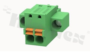Listwa zaciskowa rozłączalna; w rastrze 3.81mm; 2-torowa; żeńska; na przewód 1.50mm2 (28-16AWG); kierunek wtykania równoległy do osi przewodów; z zaciskiem sprężynowym; z zaczepem śrubowym;styki z fosforobrązu; stalowa klatka; UL 300/8A TUV 250/12A