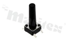 Tact Switch; SMD; dimensions 6.0x6.0; h=16.0mm; vertical; operating force 250gf; button: round