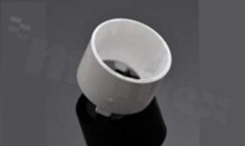 Reflector for LED high power; angle: 76 to 91 degrees FWHM; Number of LEDs: 1; Dimensions: round 10mm; Height: 6.5mm; meterial: HRPC; Fastening: glue; pin