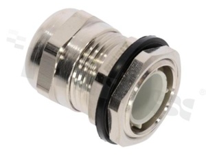 Cable gland PG11;nickel plated brass; PG11 3-7mm; with lock nut; for wrench 20