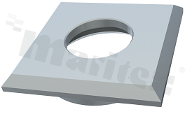 Front SP-NANO-FRONT-SQUARE-ALU, obudowa, wymiar: 25x25mm, wysokość: 5,8mm, aluminium