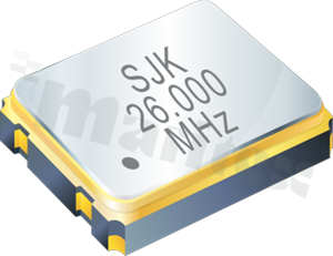 Quartz crystal oscillator SMD 3.2x2.5mm <b>12.000MHz</b>, 3,3V, ±50ppm, 15pF, -40 + 85°C