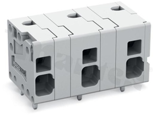 Listwa zaciskowa do PCB; przewód-płytka; na przewód 0.2 - 6.0 mm2 (24-10AWG); raster 11.5 mm; 4-torowa.; Push-in; szary; 600V/26A
