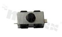 Przełącznik Tact Switch; SMD; wymiary korpusu 3.56x6.0; h=2.5mm; pionowy; o sile nacisku 180gf; przycisk okrągły; (NC)