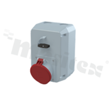 463MM6; Gniazdo ze switchem; 5pin; 415V;IP44; seria Critical&Safe