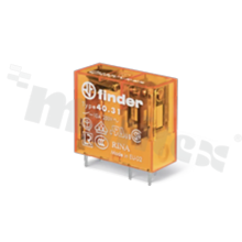 Electromagnetic relay; contact rating current 10A; coil voltage 6VAC; 1 changeover contact (1C); coil power 1.2VA; 10A/250VAC,10A/24VDC; mounting: PCB, socket