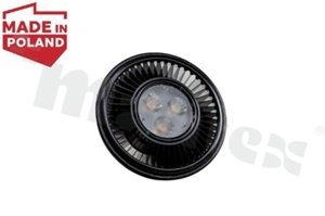 Źródło ES111, 13W, Warm White 3000K, 3-step SDCM, 30°, CRI>90, ściemnialne, czarna obudowa i czarny trzonek, RoHS