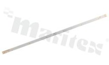 MCPCB, thickness: 1.6mm, number of layers - 1, copper layer thickness 35um, white soldermask, legend color: gold, size: rectangle 480x12mm, pad cover: gold; for XPG/XPE/XPC gold coated LEDs, /6