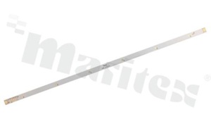 MCPCB, thickness: 1.6mm, number of layers - 1, copper layer thickness 35um, white soldermask, legend color: gold, size: rectangle 480x12mm, pad cover: gold; for XPG/XPE/XPC gold coated LEDs, /6