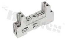 Socket for relay RM84; RM85; RM87L; RM87P; RMB841; RMB851 12A; 8 pins; Mounting: DIN; 12A/300 VAC