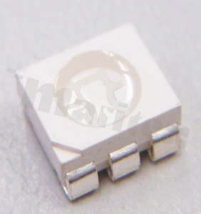 LED CLP6C-RKW PLCC6; grade: CZ0A0AA3; red 618-630nm; flux min. 3550mcd/3x50mA; 6.0x5.0mm; water clear; 120 degrees