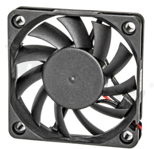 Fan; DC; 12.0VDC; 60x60x10mm; 0.46m3/min; 32.8dB.