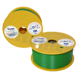 Przewód pojedynczy LGY/H05V-K; z wielodrutową miedzianą żyłą; zielony; przekrój 0.35mm2; AWG 22; 500V; -40+105 st.C; 200m.