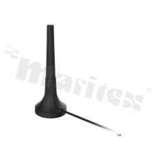 Antenna; stick straight; LTE; 698-2690MHz; 4.4dBi; VSWR<3.8; linear; omni-directional; RG174LL; 1m; SMA; magnetic/adhesive; fi30x83.2mm; IP67