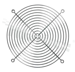 Osłona wentylatora; 183.3x183.3mm; metal.