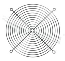 Fan filter; 183.3x183.3mm; metal.