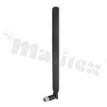 Antena; prętowa kątowa; GSM/LTE; 700-2700MHz; 5.0dBi; VSWR<2.0; liniowa pionowa; dookólna; SMA; przykręcana; 192x16mm; czarny