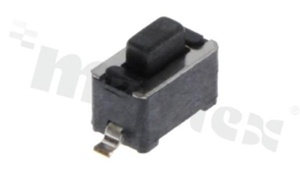 Tact Switch; SMD; dimensions 3.0x6.0; h=5.0mm; vertical; operating force 160gf; button: rectangular