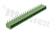 Listwa zaciskowa rozłączalna; w rastrze 5.08mm; 20-torowa; męska; kątowa; zabudowana; UL 300V/8A; TUV:250V/7A