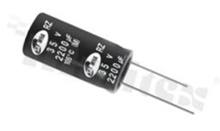 Kondensator elektrolityczny; 100uF; 25V; 105st.C; 6.3x11 r5mm; 20%; 5000h