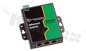 Industrial unmanaged switch; 8x 10/100 Mb/s ports; operating temperature -10+60 deg.C; 5...30VDC power supply; integral wall mount