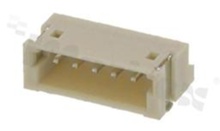 Header for PCB; pitch 1.50mm; 5-contacts; SMD; male; side entry; 50V/1A