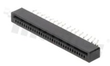 Złącze Non-ZIF do PCB; w rastrze 1.00mm; 32-stykowe; montaż: THT; pionowe