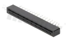 Non-ZIF connector for FFC/FPC; pitch 1.00mm; 32-contacts; THT; top entry