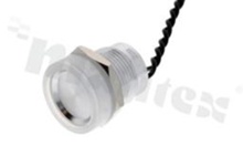 Piezoelectric switch; monostable; 16mm; cable; aluminium; IP69K.