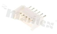 Header for PCB; pitch 2.00mm; 6-contacts; THT; male; top entry; 125V/2A