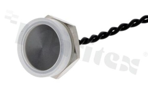 Piezoelectric switch; monostable; 16mm; cable; aluminium; IP69K.