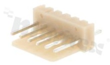 Header for PCB; pitch 2.54mm; 6-contacts; THT; male; top entry; 250V/3A
