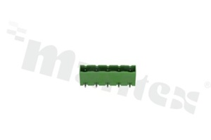 Pluggable terminal block; pitch 7.50mm; 5-ways; male; R/A pin header; closed type; UL 300V/15A