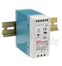 Zasilacz impulsowy; DIN; 60W; 12V; 5A; 90-264VAC; 127-370VDC