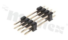 Listwa stykowa do PCB; w rastrze 2.54mm; 2x4 styków; montaż: THT; męska; prosta; dwurzędowa; 2-poziomowa; 6.0/15.24/3.0mm