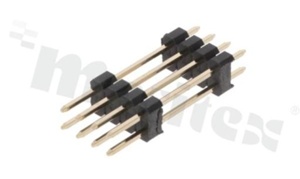 Pin Header; pitch 2.54mm; 2x4 pins; assembly: THT; male; straight; double row 2-level; 6.0/15.24/3.0mm
