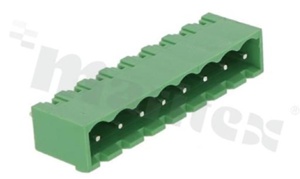 Listwa zaciskowa rozłączalna; w rastrze 5.00mm; 8-torowa; męska; pionowa; zabudowana; UL 300V/16A; TUV:320V/20A