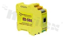 Przemysłowa bramka Ethernet; 1 port 10/100Base-T(X); 8 wejść/wyjść cyfrowych; port RS485; wsparcie Modbus TCP; temp. pracy: -30+80 st.C; zasilanie 5...30VDC; montaż na szynie DIN