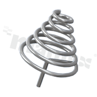 Battery spring contact; AA, CR2; THT