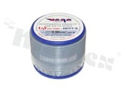 Przewód pojedynczy LGY/H05V-K; z wielodrutową miedzianą żyłą; szary; przekrój 0.50mm2; AWG 20; 500V; -40+105 st.C; 25m.